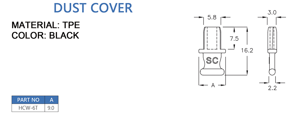 Dust cover HCW-6T